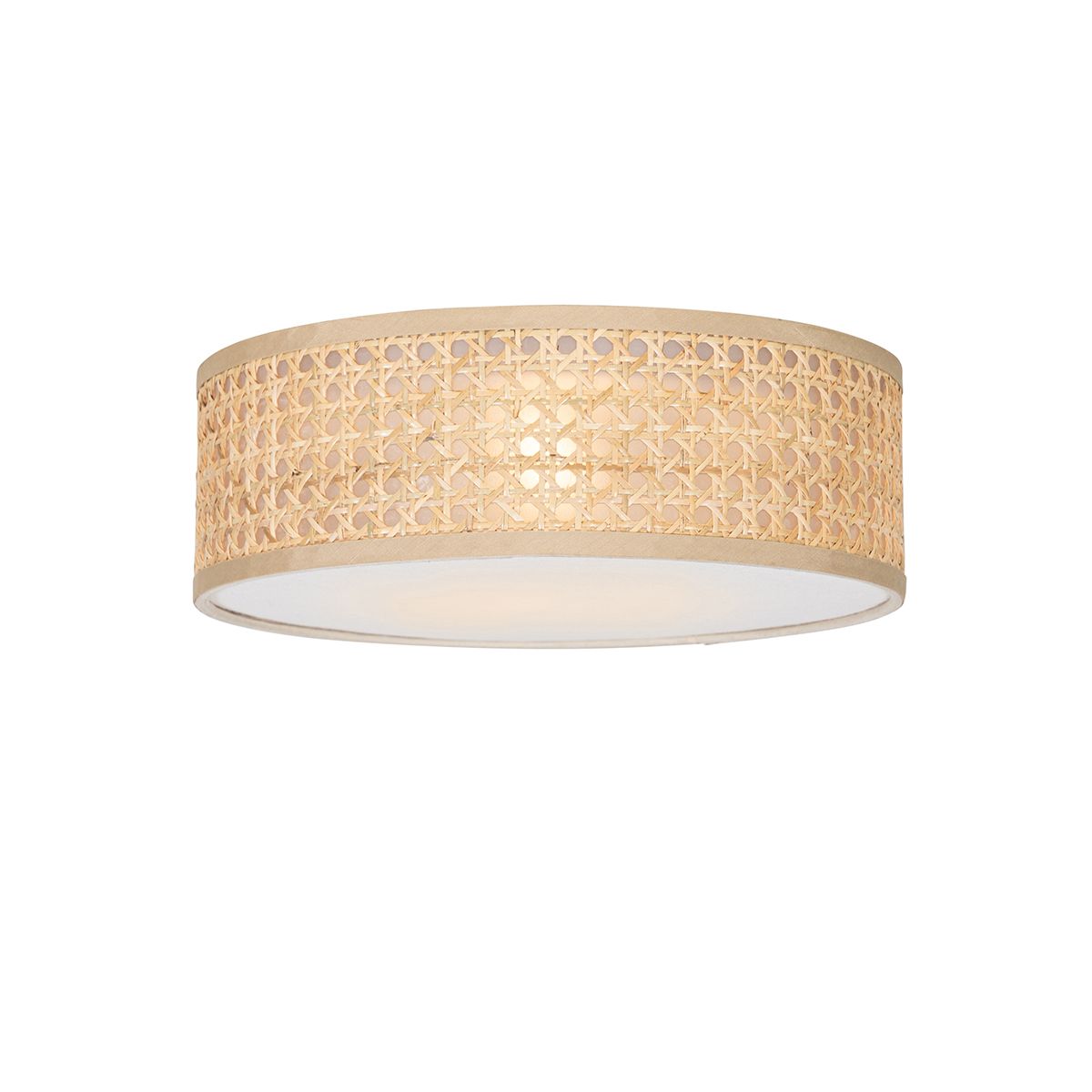 Smart plafondlamp rotan 30 cm incl. Wifi A60 - Tromma