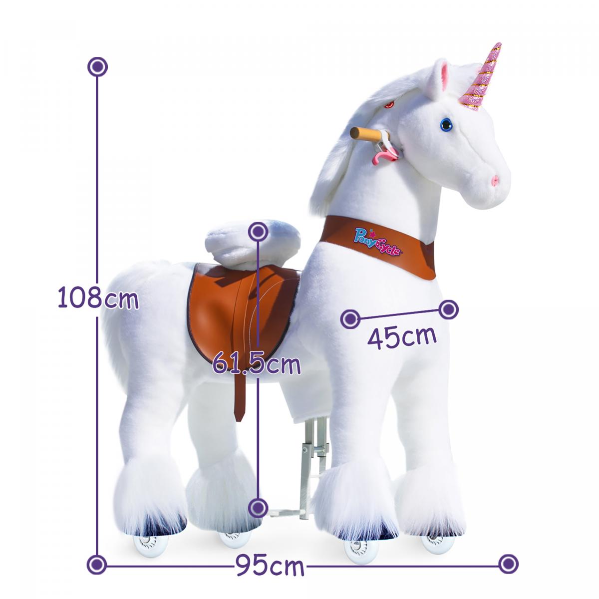 Licorne blanche siege marron ux504