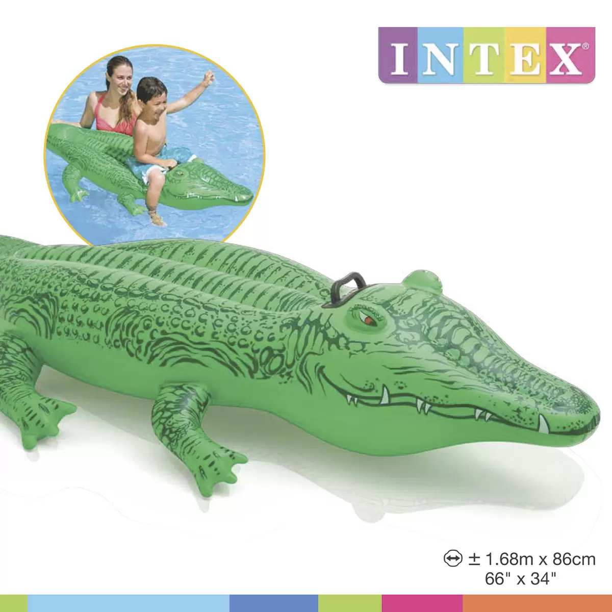 Wasserkrokodil Intex grün