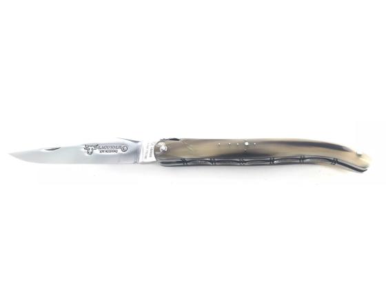 Laguiole 12 cm - Pointe de Corne - Plein Manche Couteau de poche par Laguiole en Aubrac