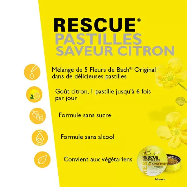 Pastilhas de Limão RESCUE - 50 g