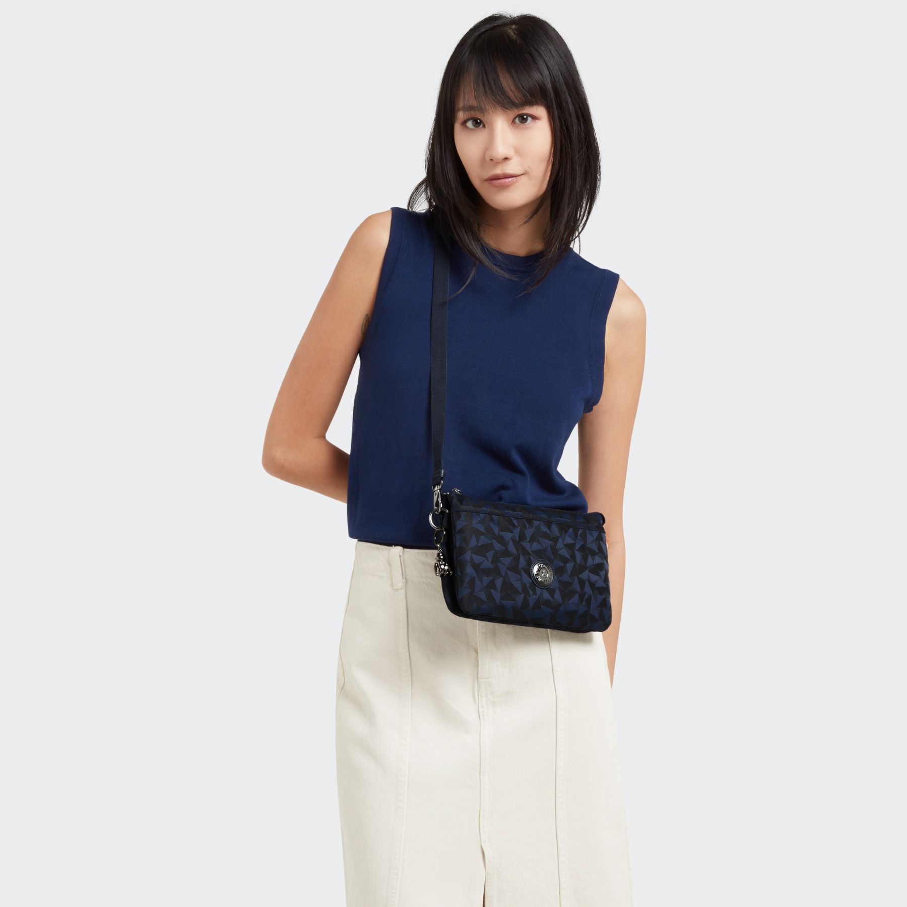 RIRI Petit Sac Bandoulière - Endless Navy Jacquard