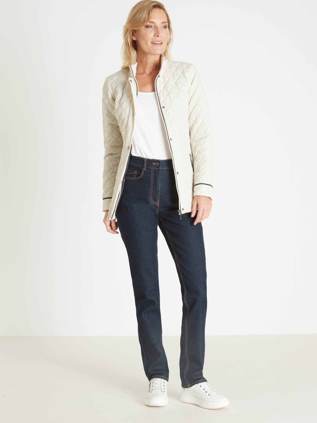 Jean coupe droite taille haute