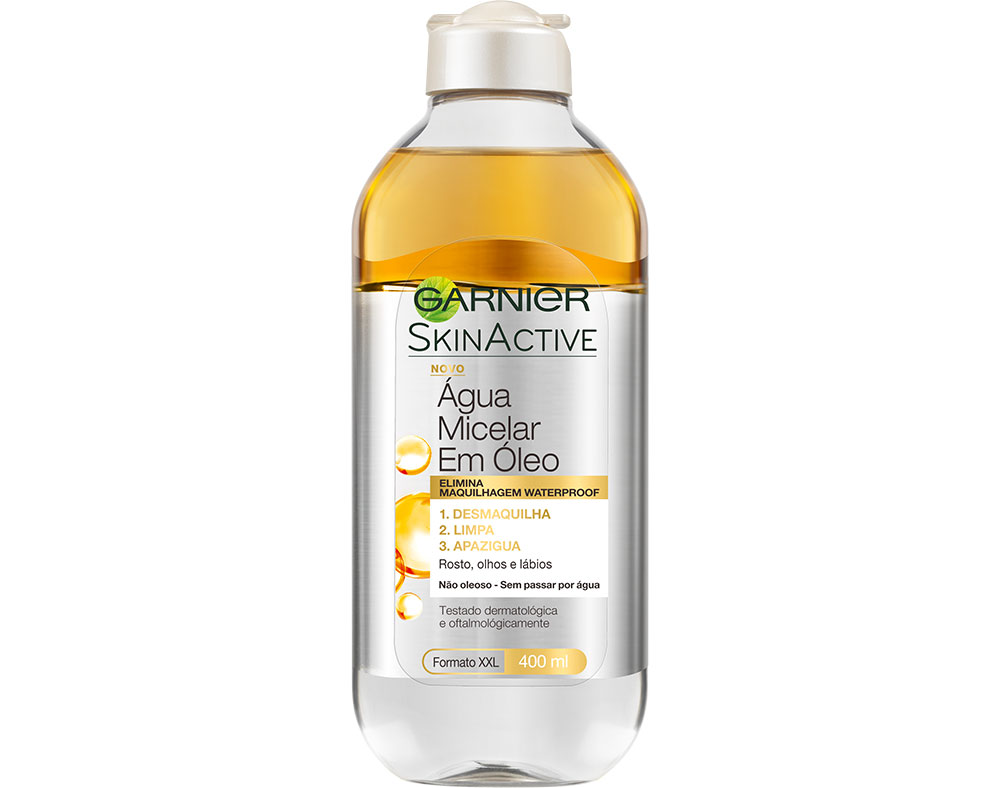 ÁGUA GARNIER MICELAR SKIN NATURAL OIL INFUSÃO 400ML