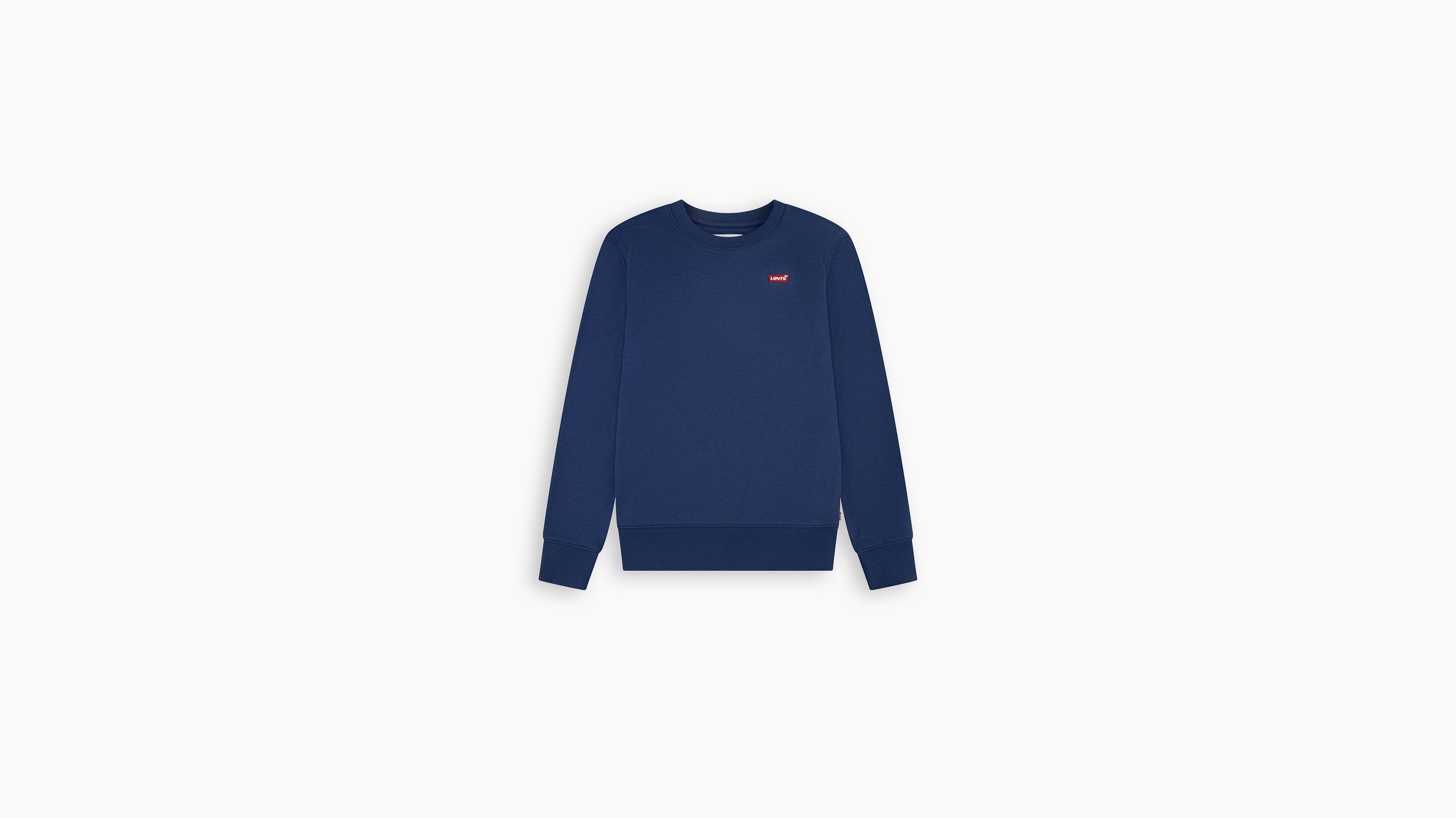 Sweat-shirt à col rond mini logo Enfant - Estate Blue - Bleu