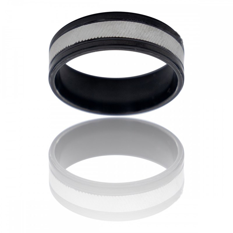 Bague Anneau Homme Acier