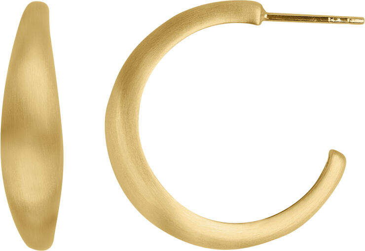 ByBiehl Ocean Flow Hoops Large Gold plated silv