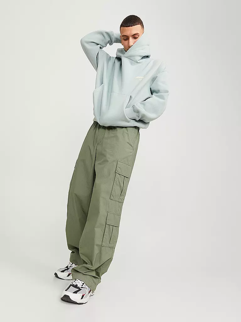 JACK & JONES Cargohose JPSTBILL dunkelgrün