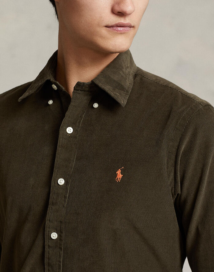 Polo Ralph Lauren 80/2 21W CORDUROY-LSL-SPS Defender green