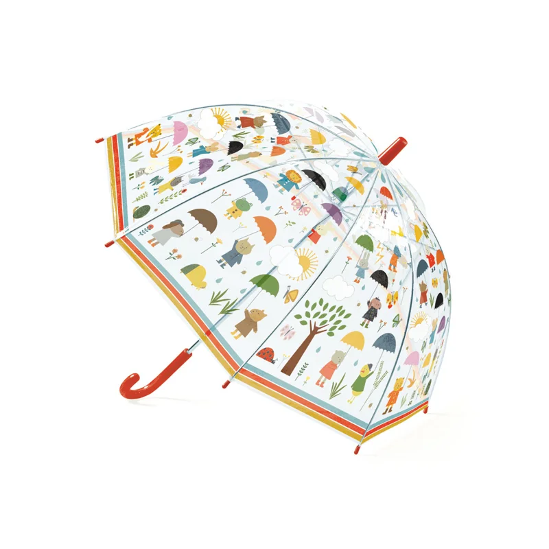Parapluie sous la pluie Djeco Blanc