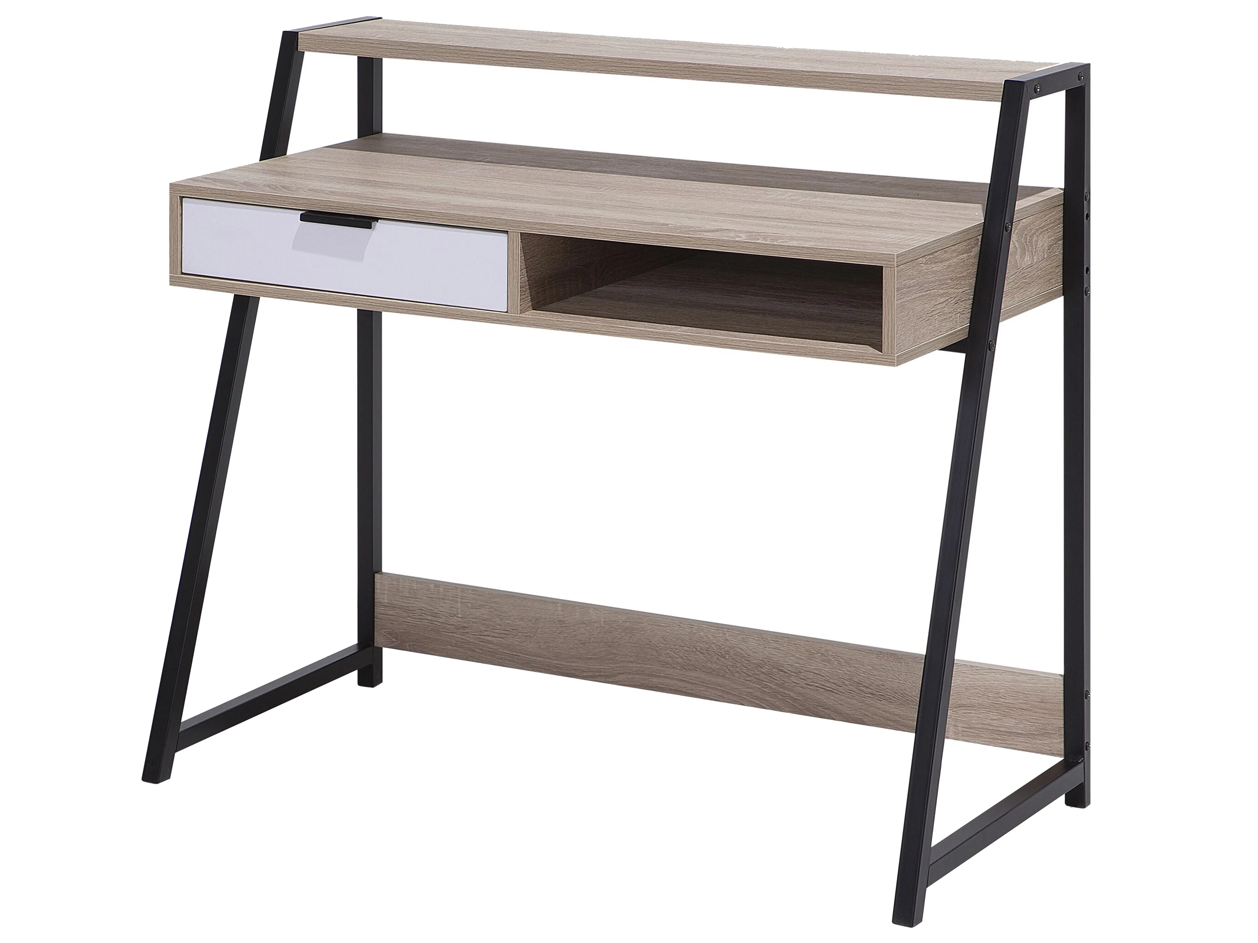 Bureau CALVIN Lichtbruin 100 cm 50 cm met lades