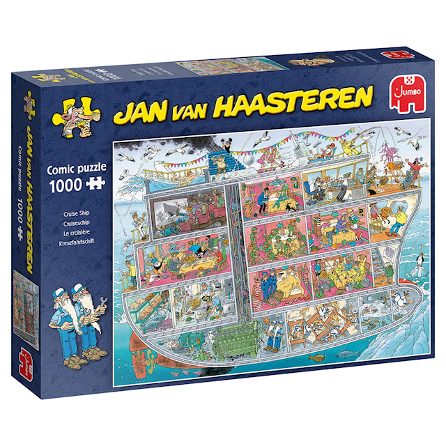 Jan van Haasteren Cruise Ship Puslespill 1000 brikker, Jumbo