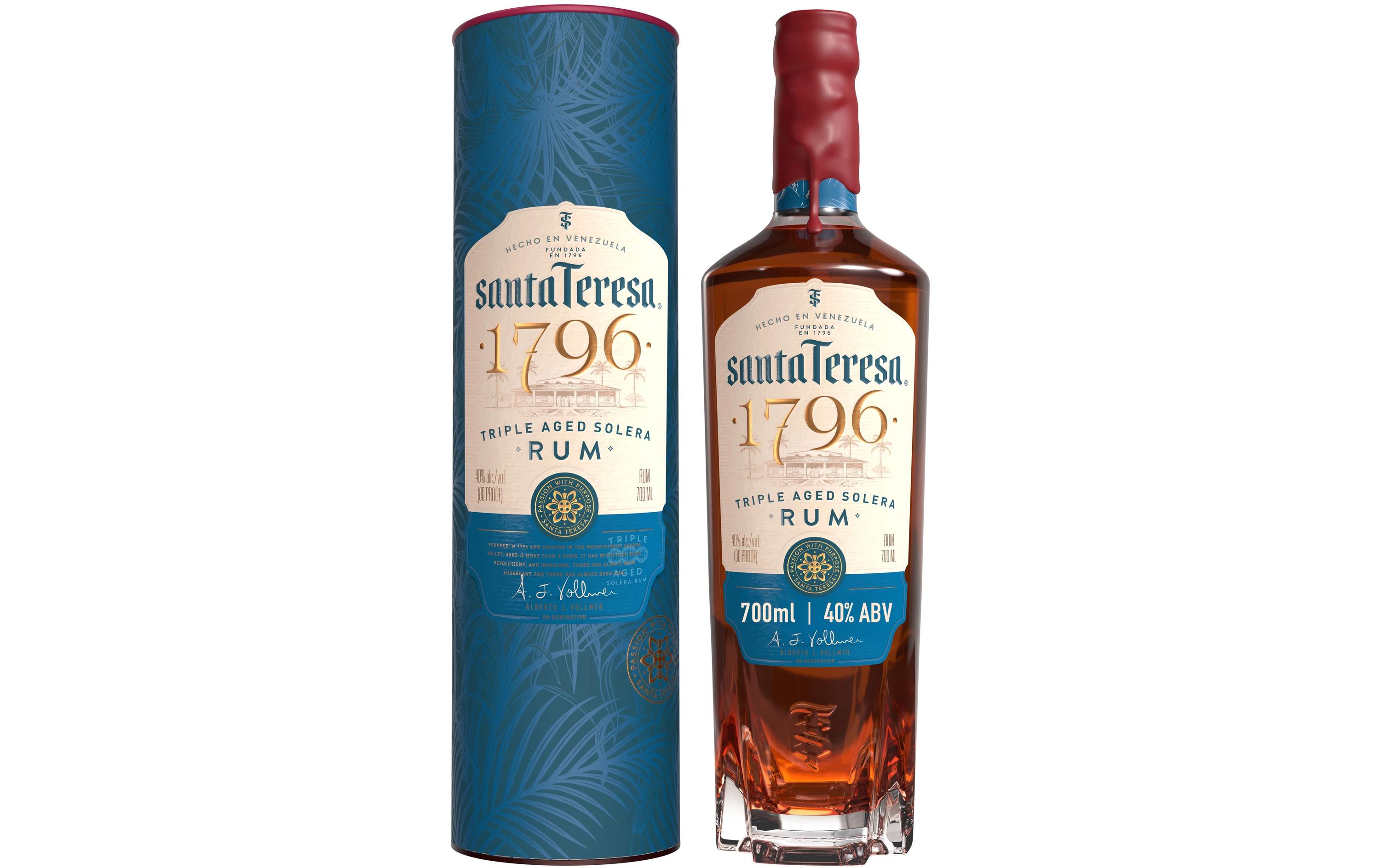 Solera Rum 1796 0.7 lHochprozentiges Zuckerrohr-Destillat aus Venezuela