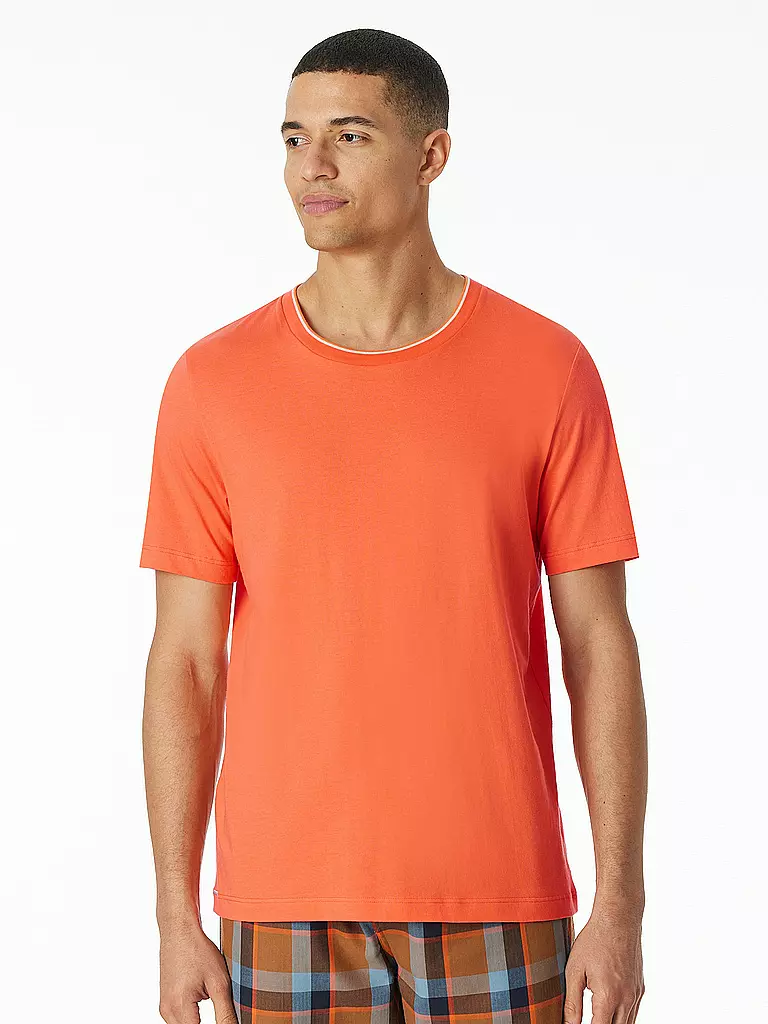 SCHIESSER Pyjama T-Shirt orange