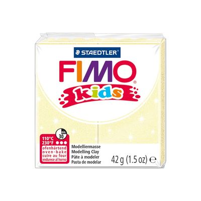 Pâte Fimo Kids - Jaune Pailleté - 42G