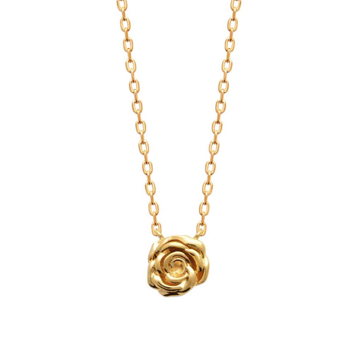 Collier Brillaxis rose plaqué or