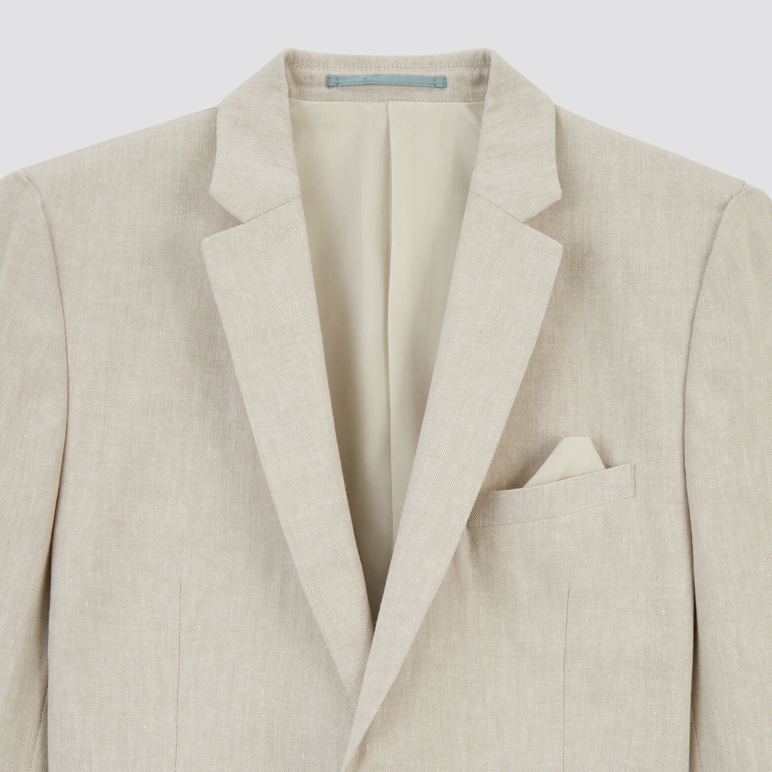 Veste slim à chevrons Beige