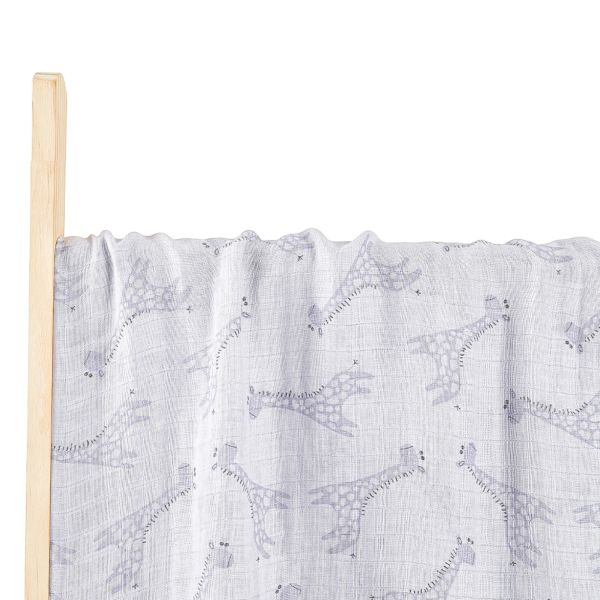 HappyBear Blue Giraffe Hydrofiel Luier 120 x 120 cm