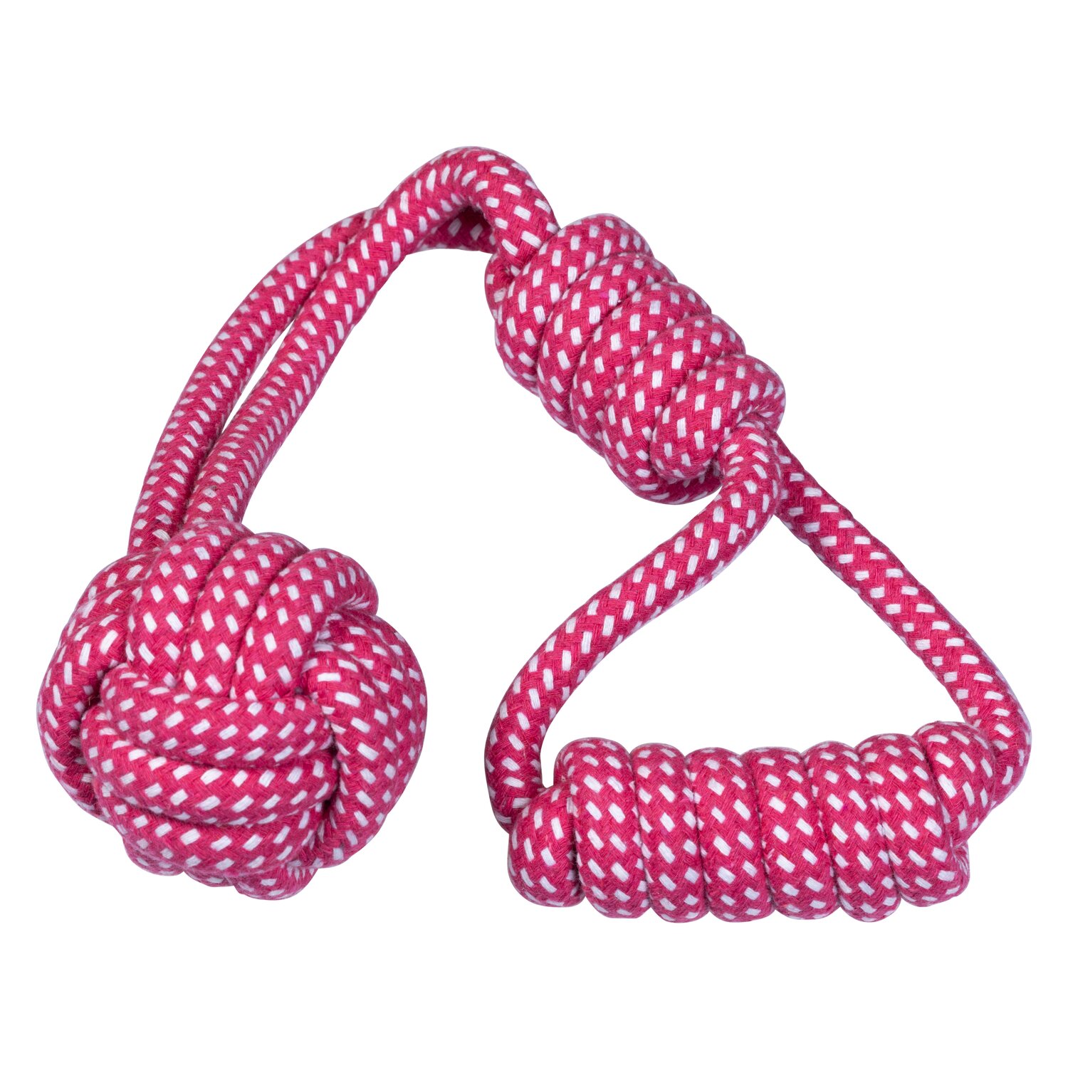 pawberry Tauspielzeug mit Griff  - pink