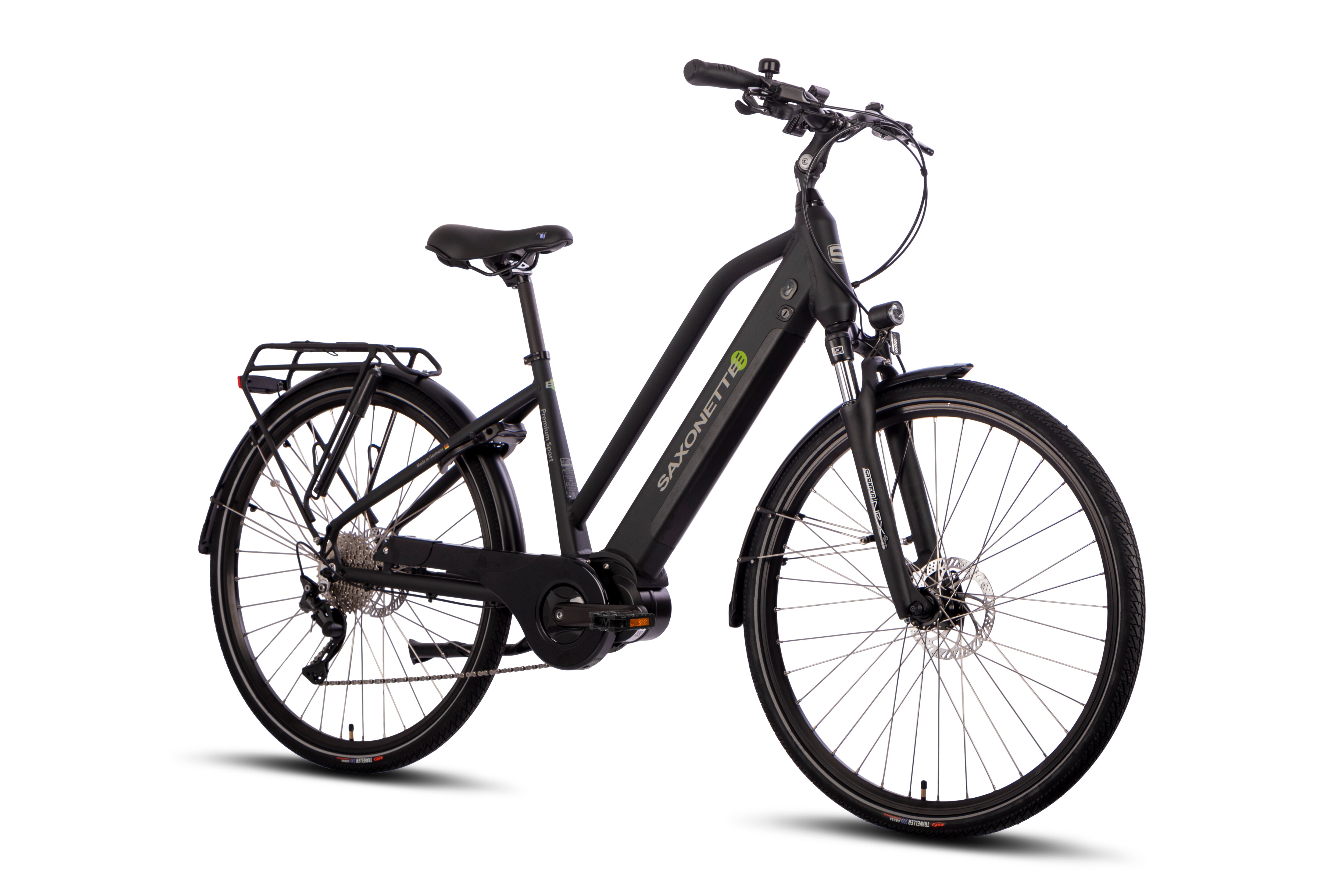 SAXONETTE Premium Sport E-Trekkingbike UNISEX10 Gang Federgabel, Mittelmotor