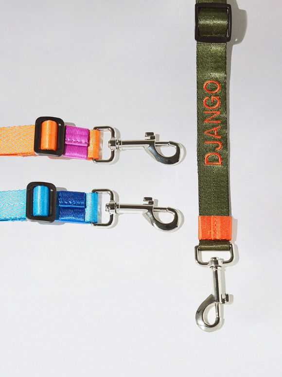 Guia personalizável para cães - Cáqui