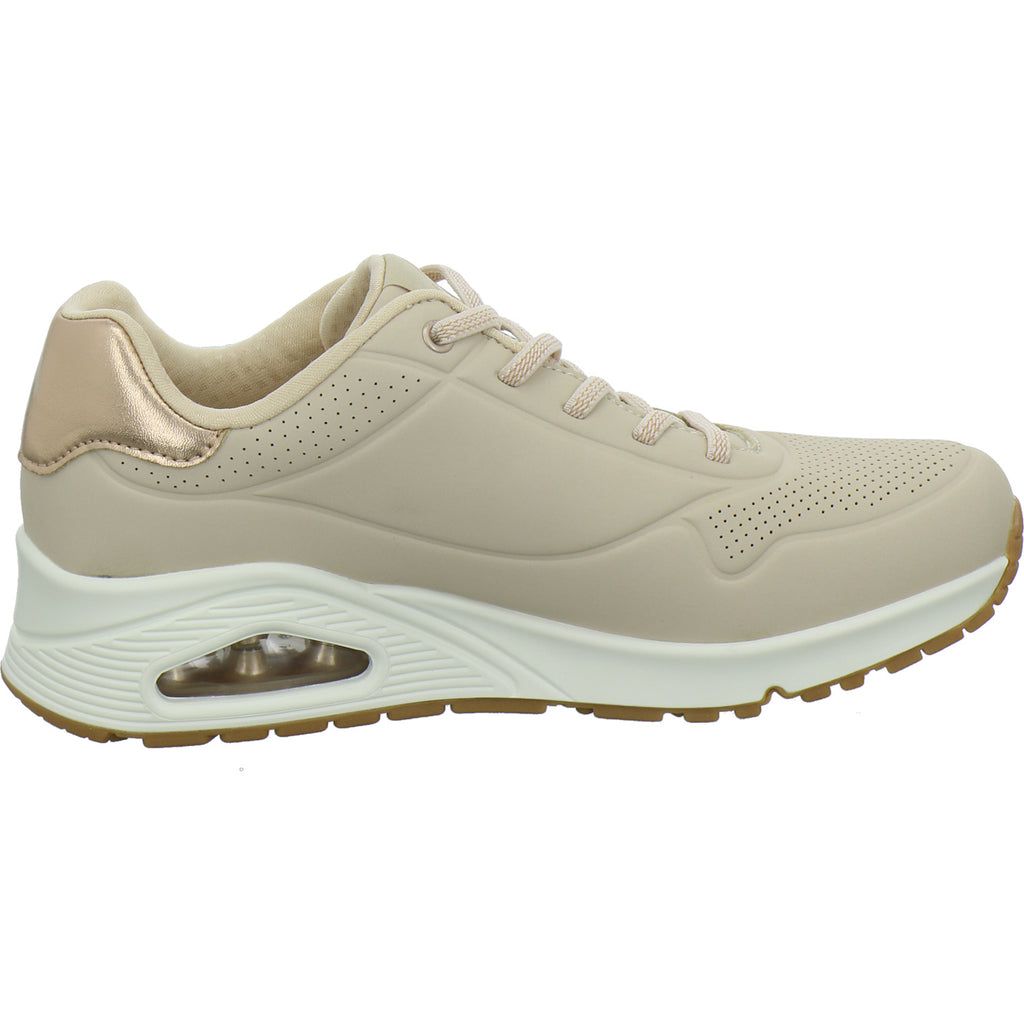 Skechers Sneaker Damen UNO SHIMMER AWAY Beige