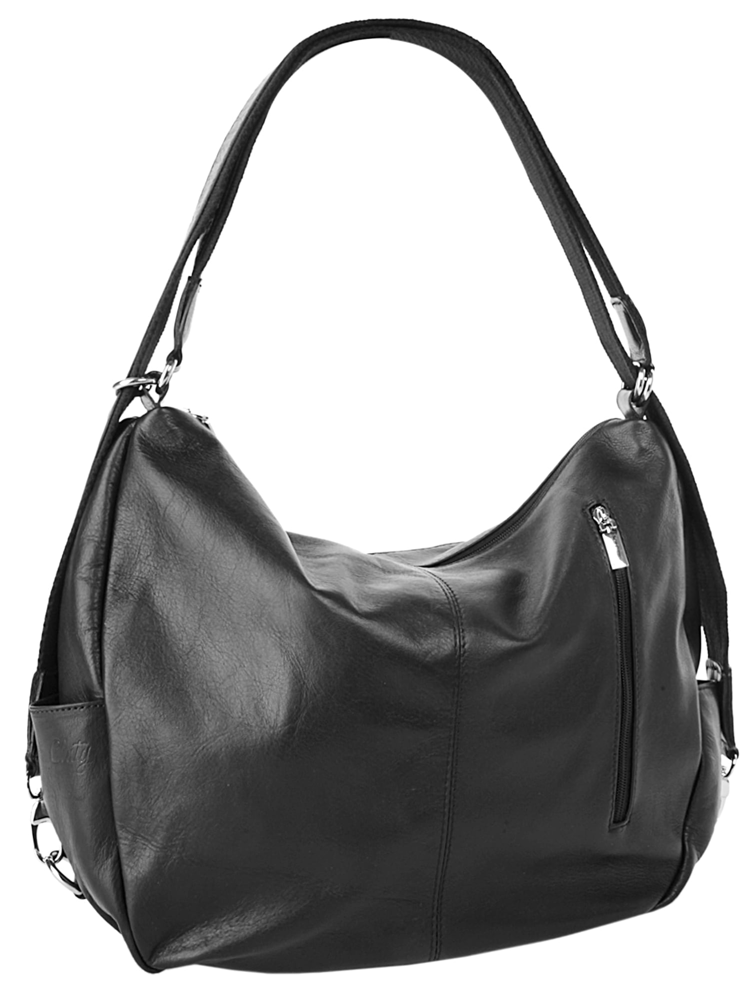 Cluty Laptoprucksack echt Leder, Made in Italy
