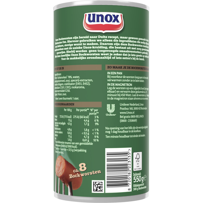 Unox Bockworsten