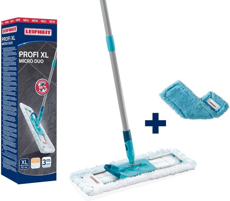 Profi XL - Vloerwisser - 42 cm - Micro Duo Vloerdoek - Geschikt voor Harde Vloeren