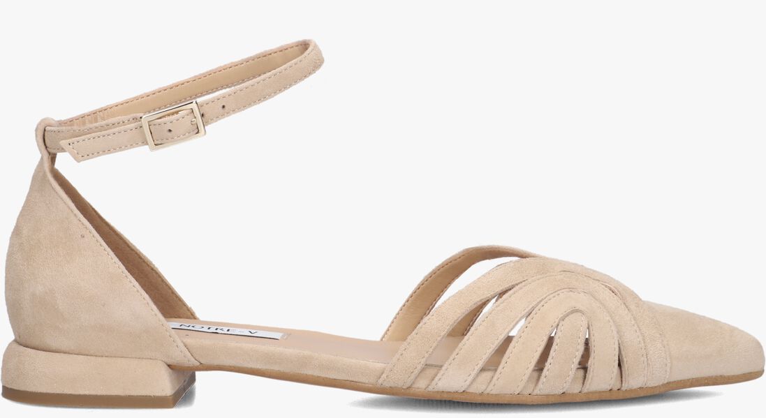 beige notre-v platte sandalen 12264
