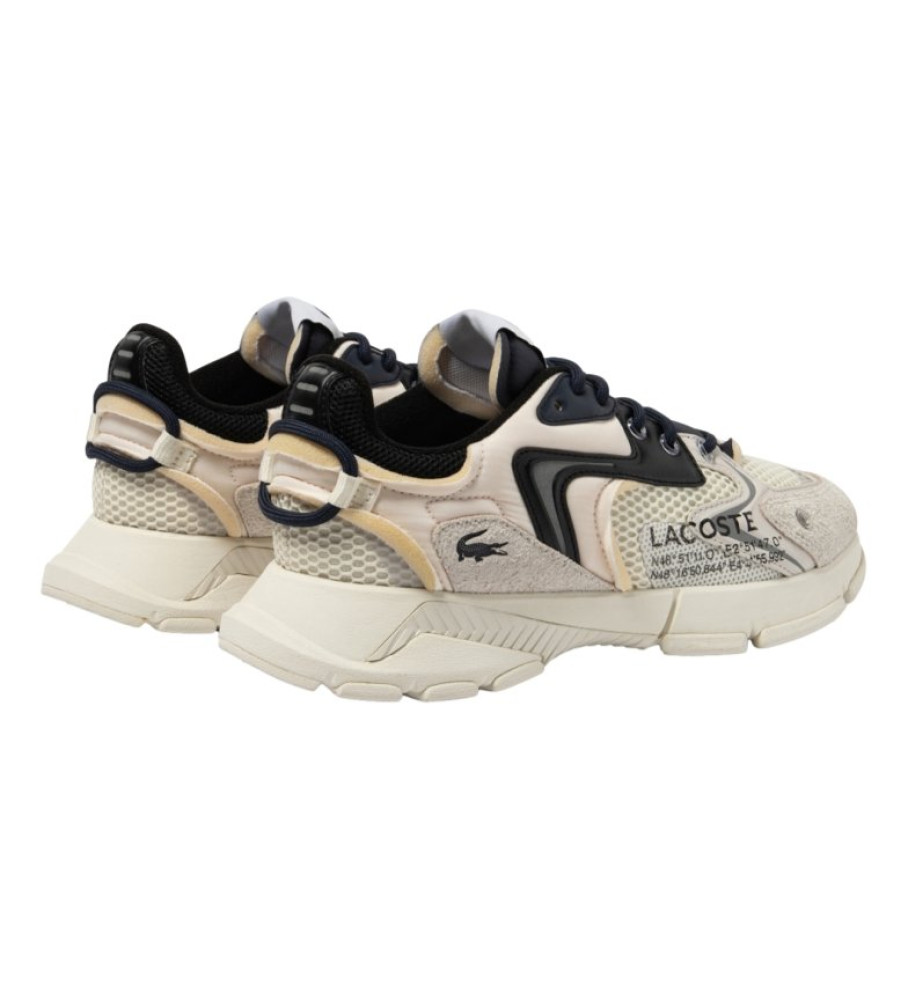 Tênis Lacoste de couro L003 bege