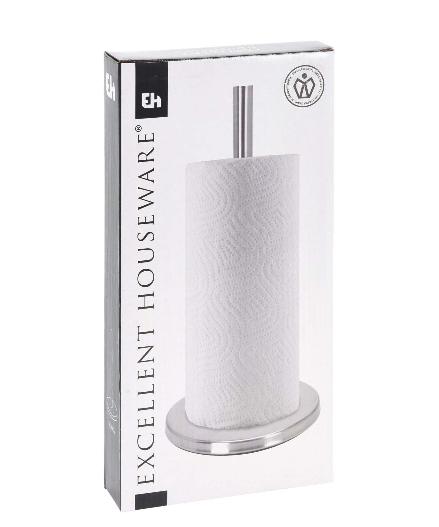 Küchenrollenhalter 15 x 32 cm silber
