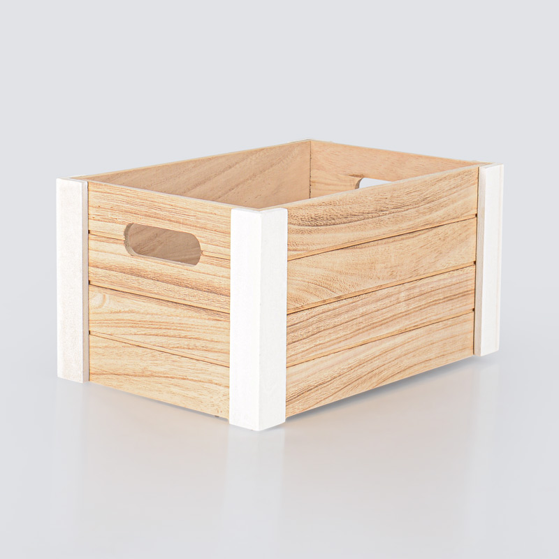 Malle de rangement en paulownia