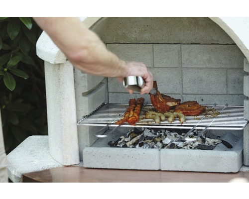 Buschbeck Grillrooster Ovenrooster Ovenrooster Grillrooster Grillrooster voor Barbecue Haard 54 x 34 cm Staal Zilver