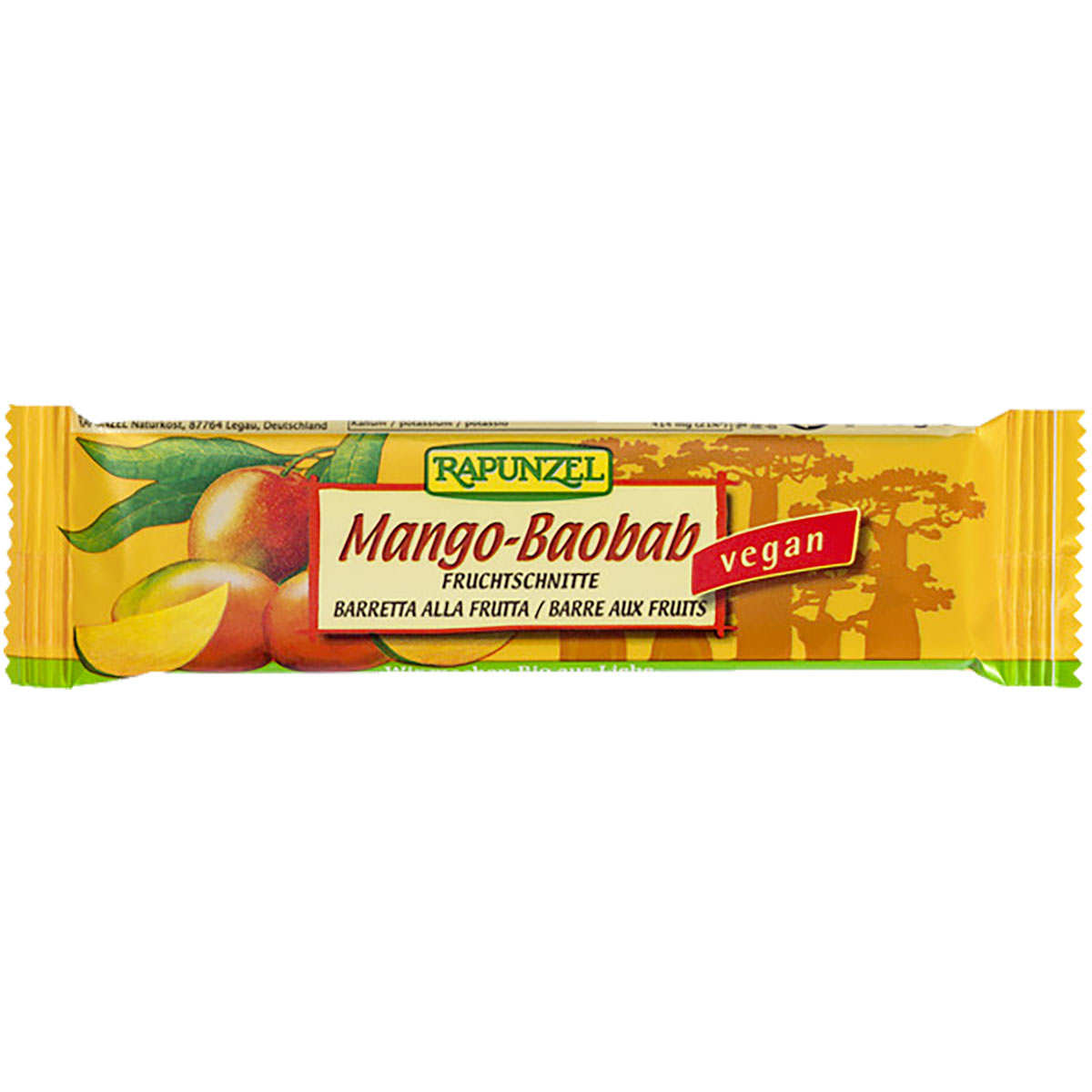 Barre aux fruits mangue-baobab