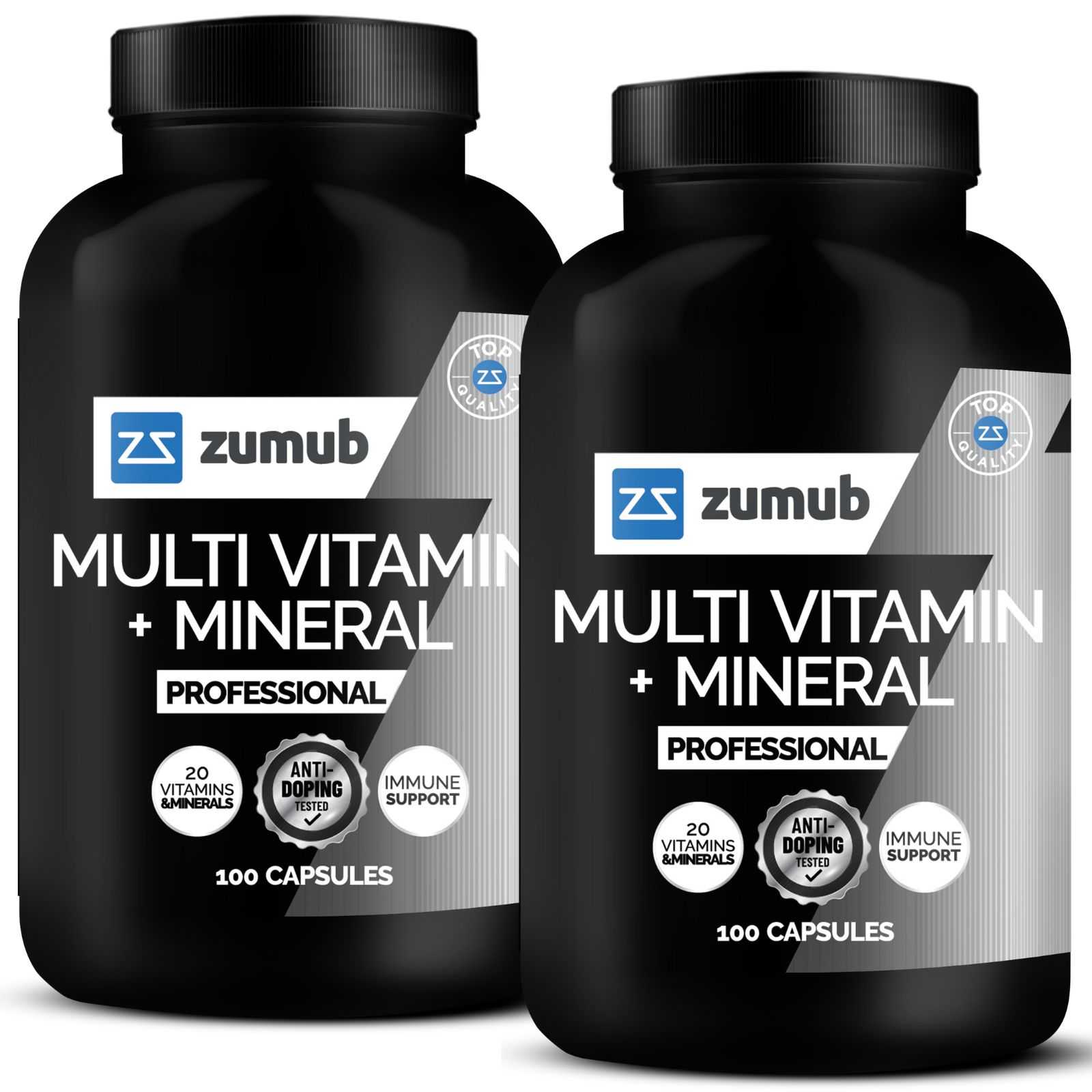 Zumub Professional Multivitaminas + Minerais 100 cápsulas