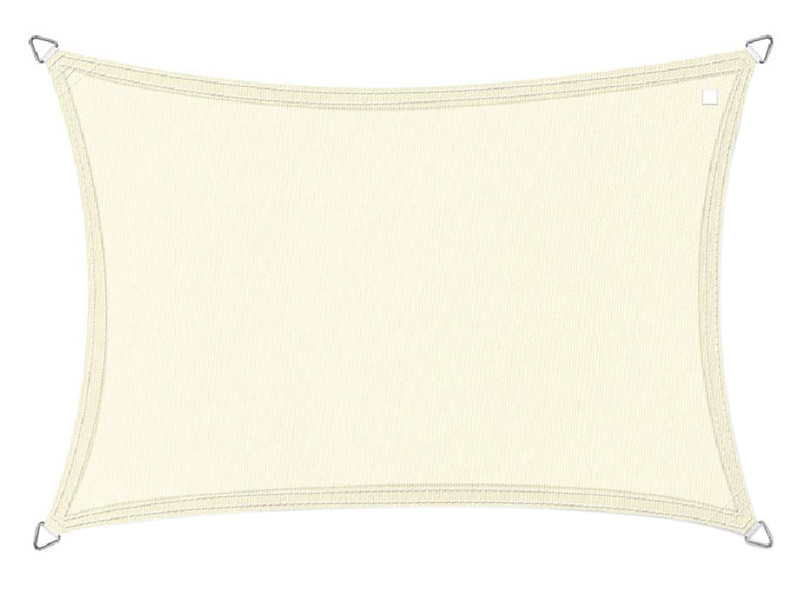 Buitenkado 3x3.5 crème wit waterdoorlatend schaduwdoekset
