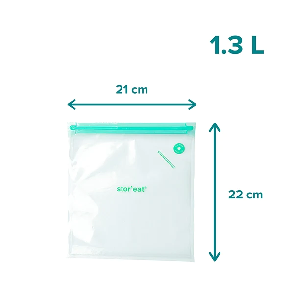 Set de 10 sacs sous vide S 1,3 L STOR'EAT Mastrad