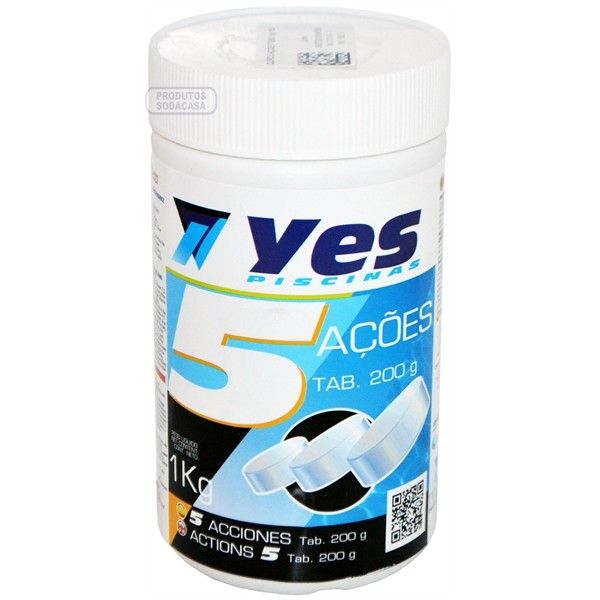 Yes Cloro 5 Ações 200g 1kg