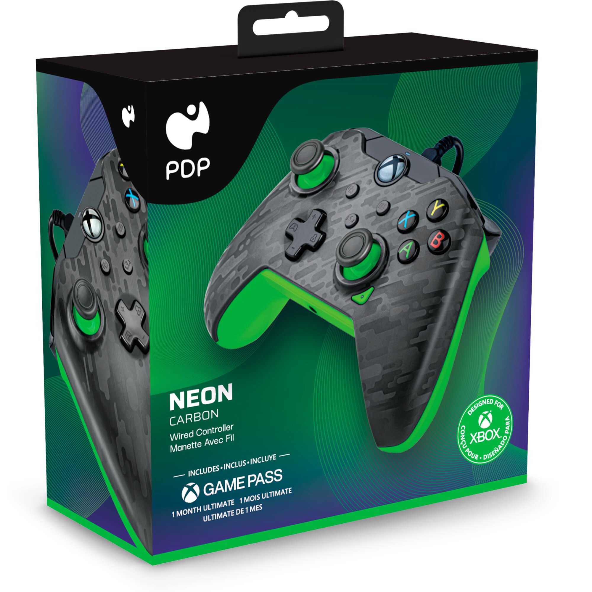 pdp Gamepad Wired Controller - Neon Carbon