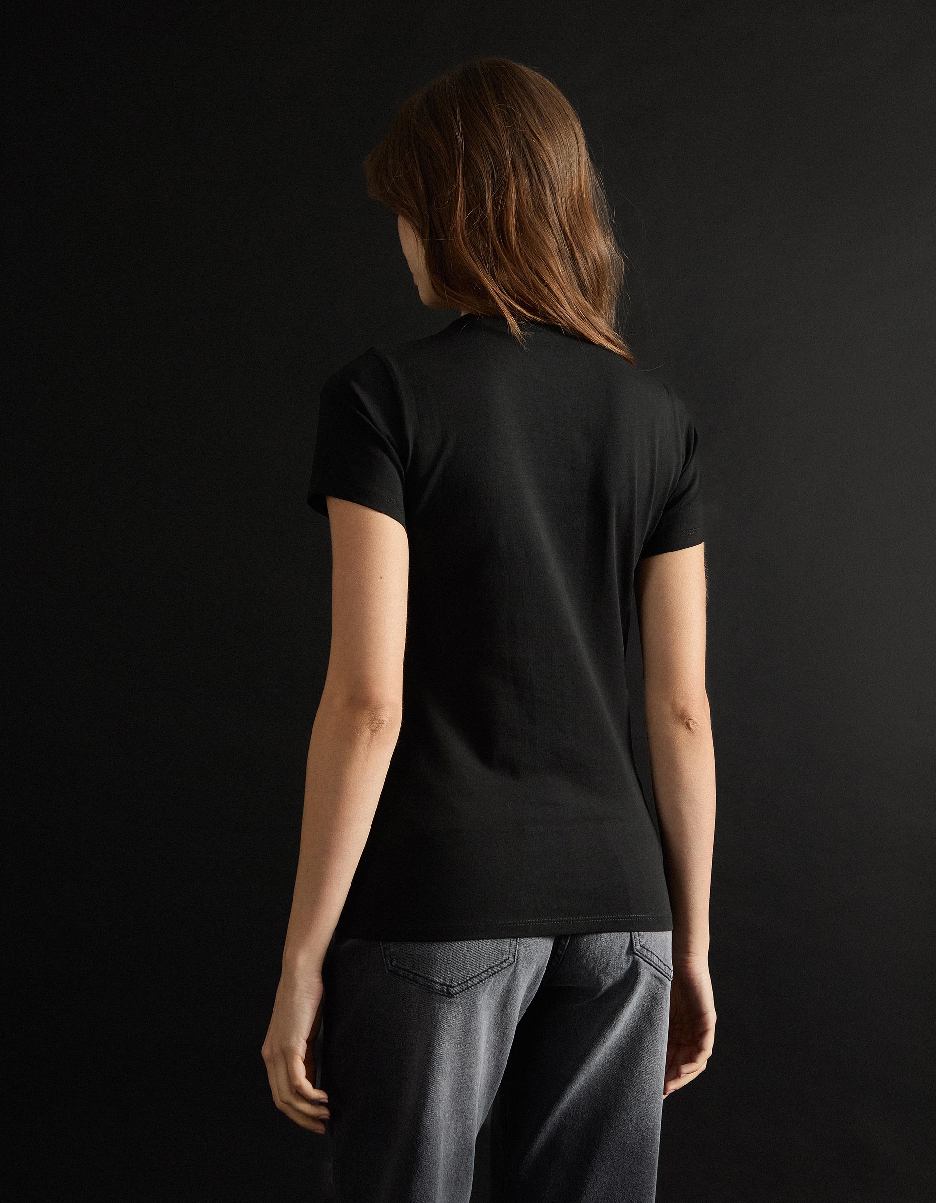 T-shirt, Mulher, Preto