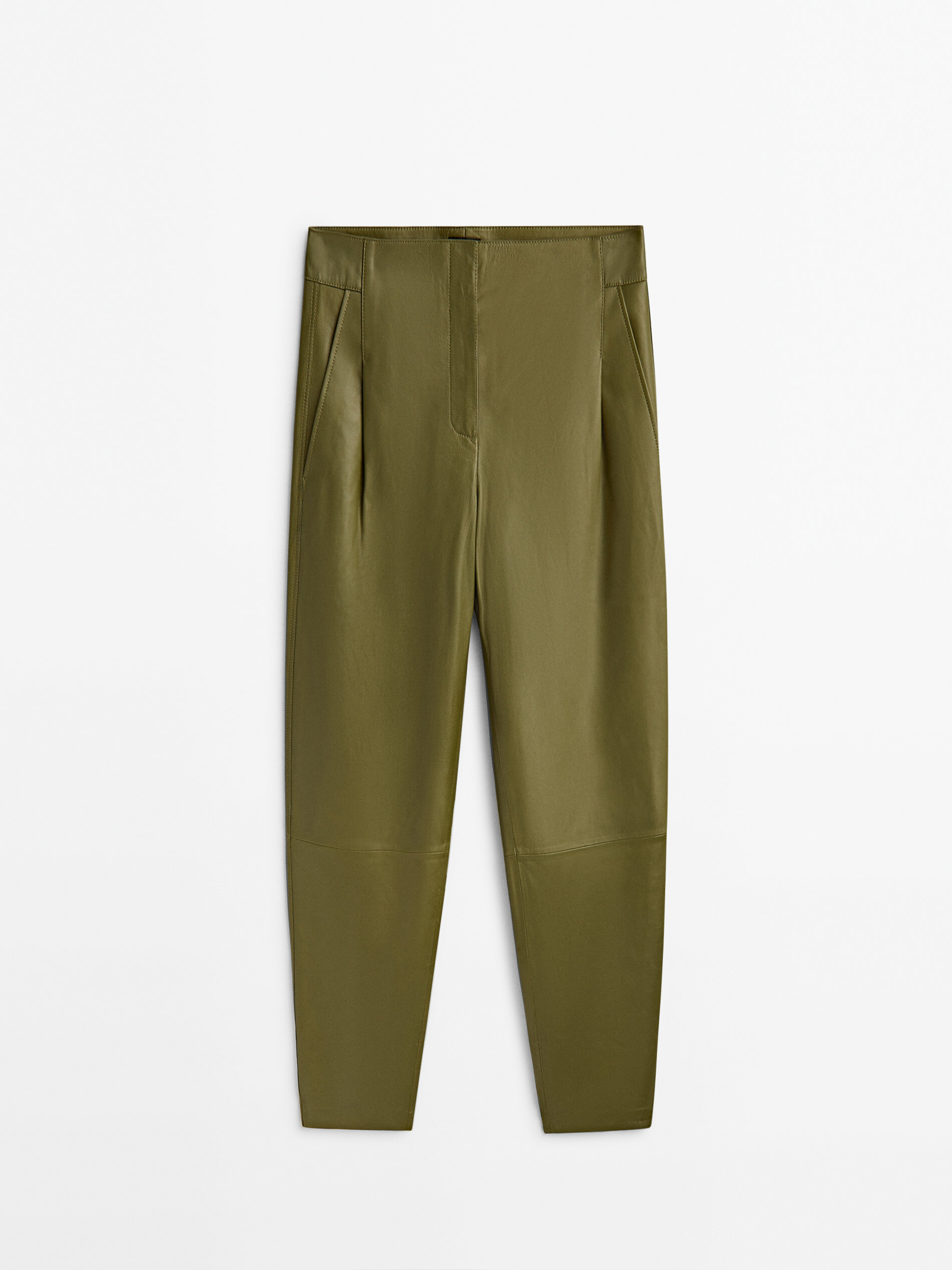 Calça de couro napa - VERDE