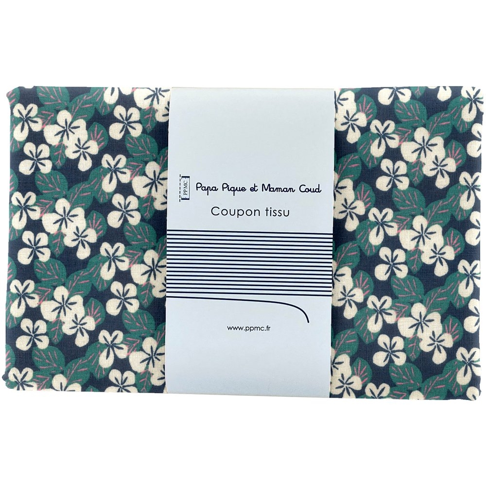Coupon Tissu 1 M Fleurs Nocturne Ex1078