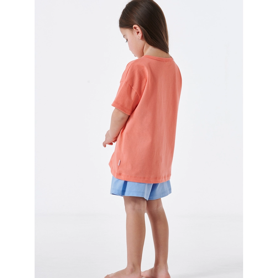 Schiesser Pyjama Girls World Organic Cotton koralle