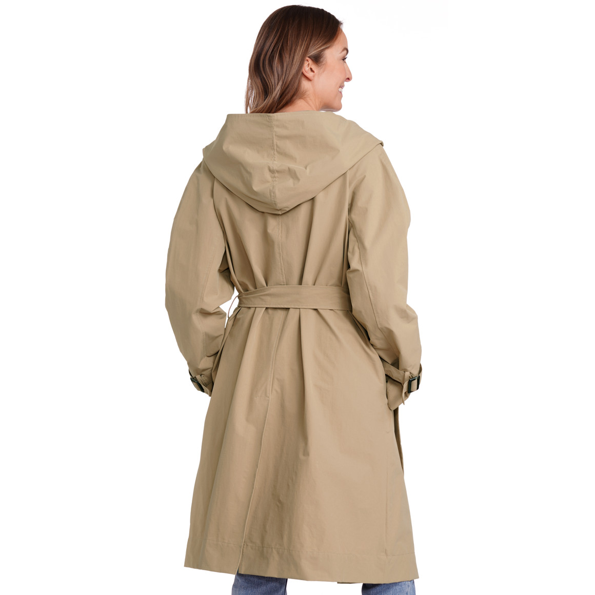 Gina Benotti Damen Trenchcoat mit Bindegürtel beige