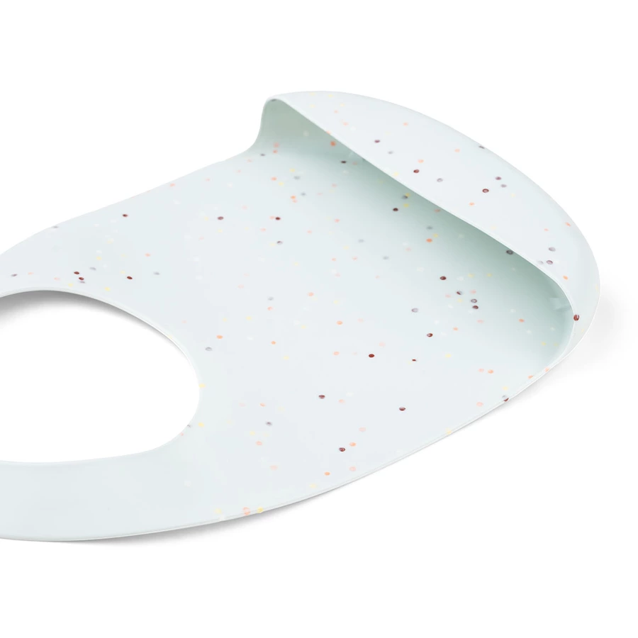 Done by Deer™ Silikon Lätzchen Confetti blau