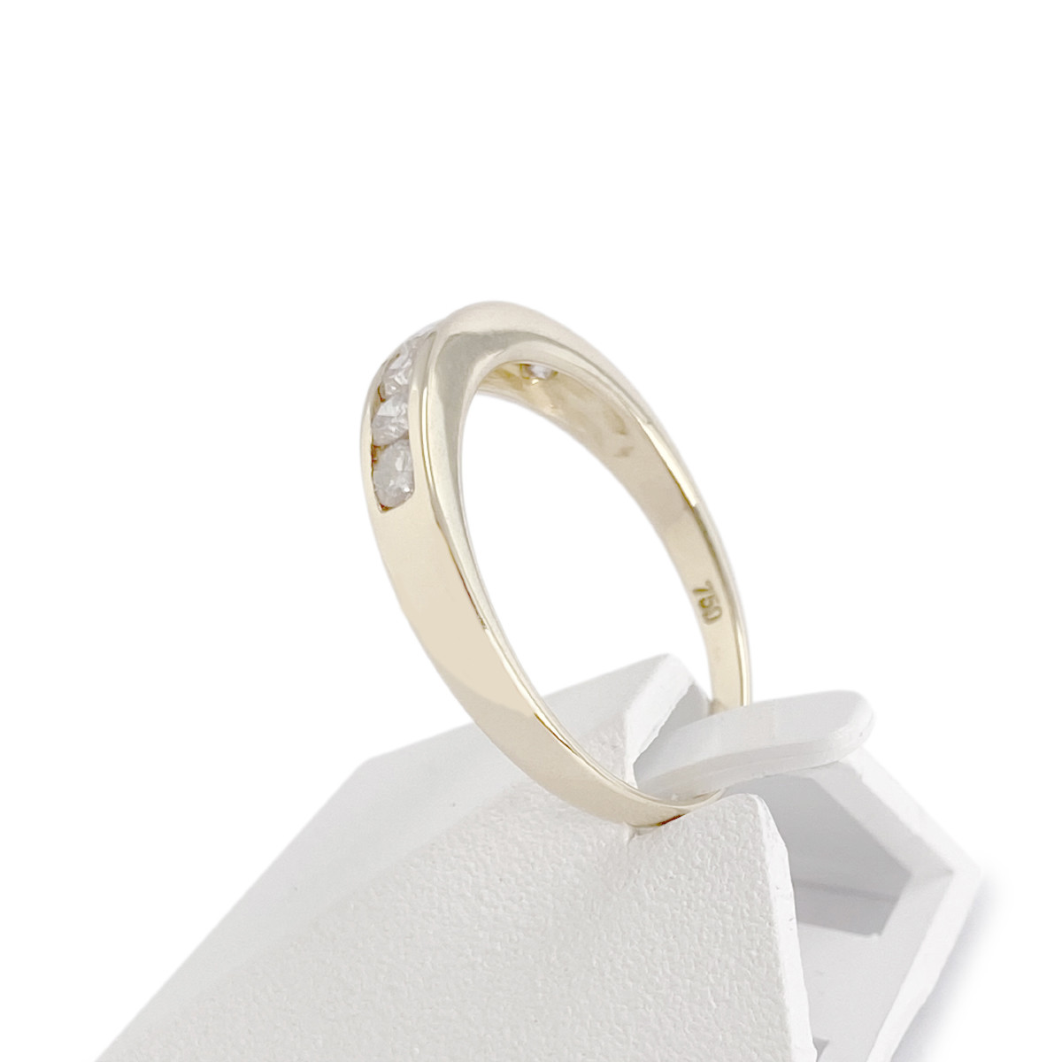 Bague d'occasion or 750 jaune diamants