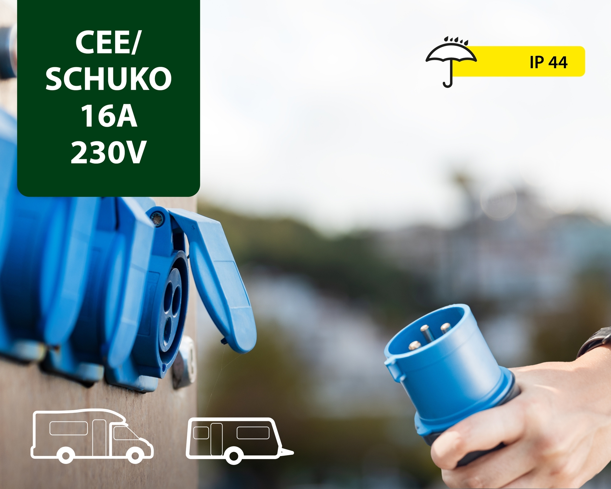 Adapter CEE/Schuko