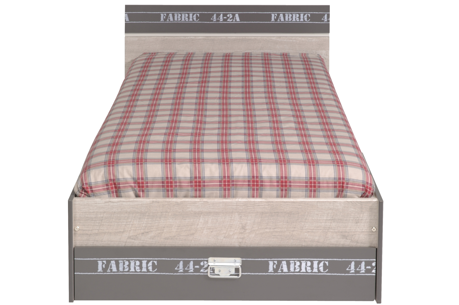 Bettgestell FABRIC 4 - Esche-grau Loft - 90x200 cm