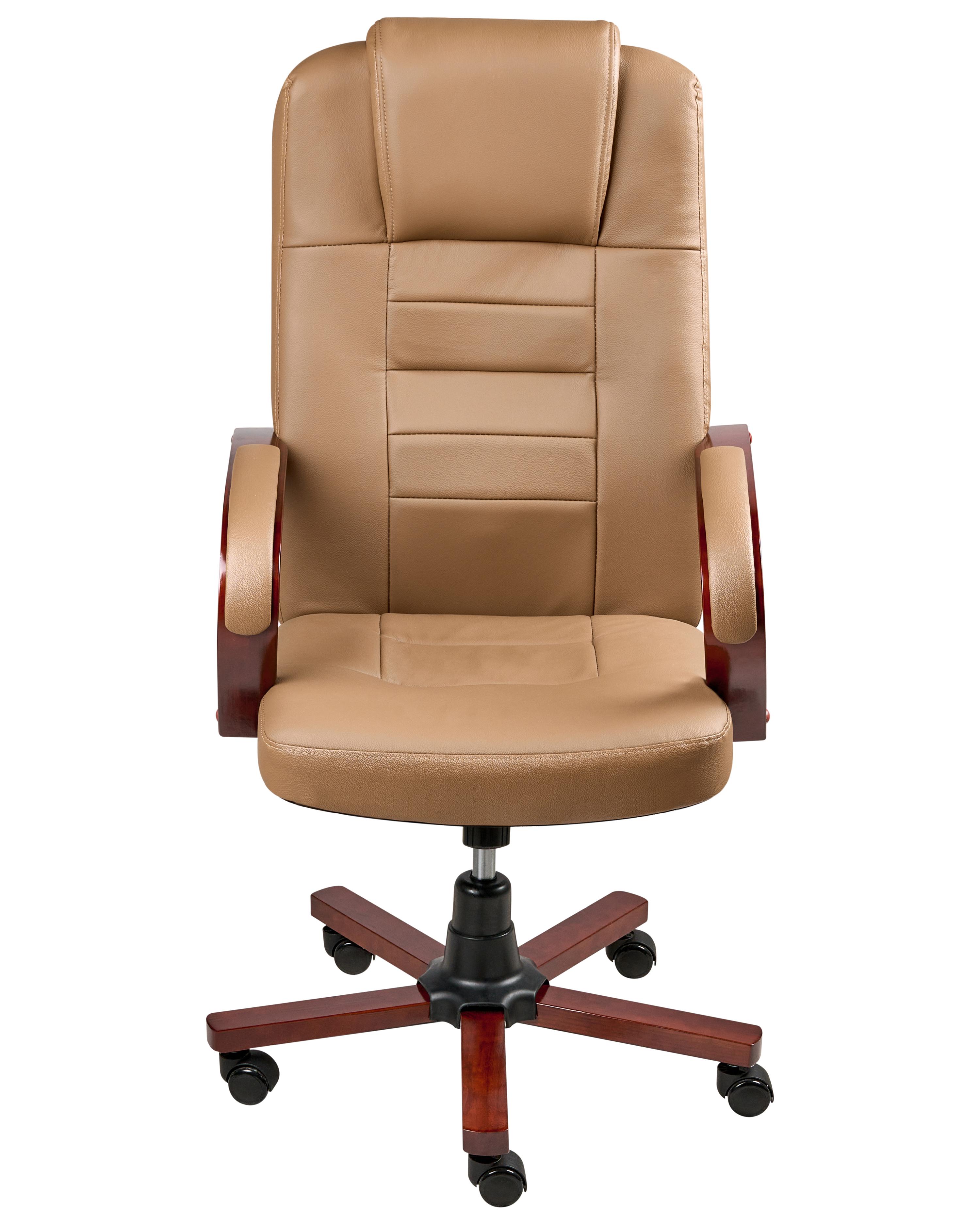 Massagestoel DIAMOND met verwarming Leer Lichtbruin